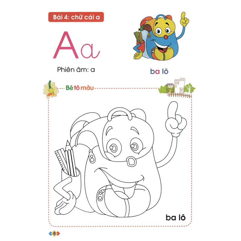 Tập Tô Và Làm Quen Với Chữ Cái - Dành Cho Trẻ 5-6 Tuổi Tập 1