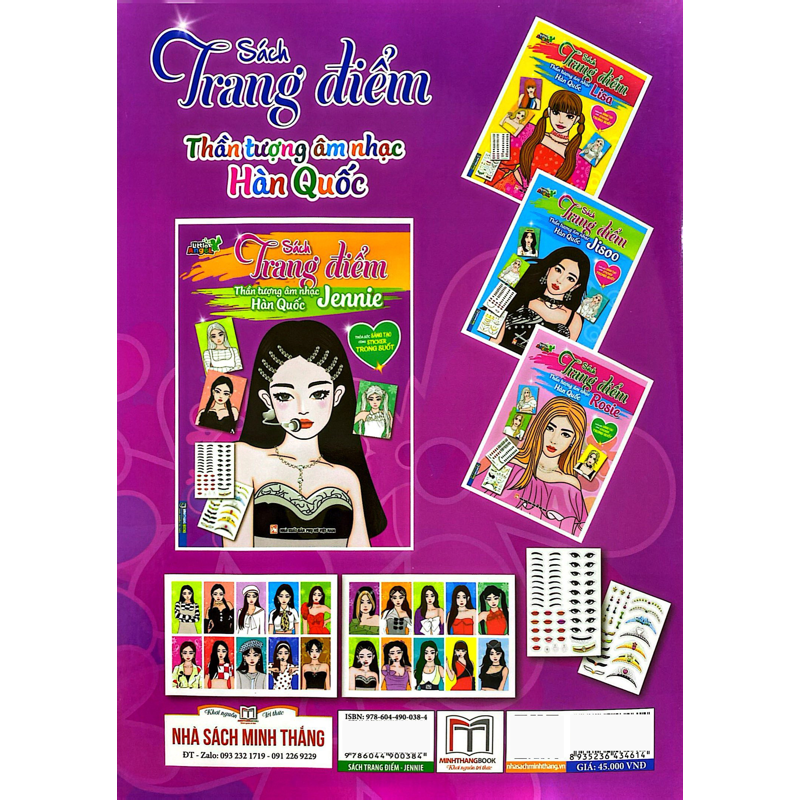 Sách Trang Điểm Jennie - Thỏa Sức Sáng Tạo Ticker Trong Suốt