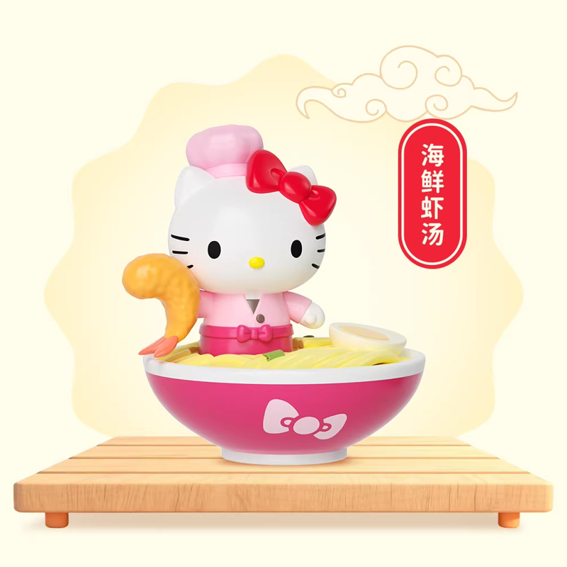 Mô Hình Trang Trí - Hello Kitty - Ramen Hall - Bubble Bean - Moetch - Mb32 (Giao mẫu ngẫu nhiên)