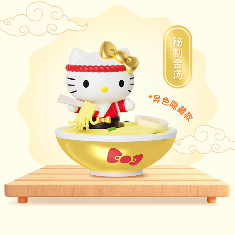 Mô Hình Trang Trí - Hello Kitty - Ramen Hall - Bubble Bean - Moetch - Mb32 (Giao mẫu ngẫu nhiên)
