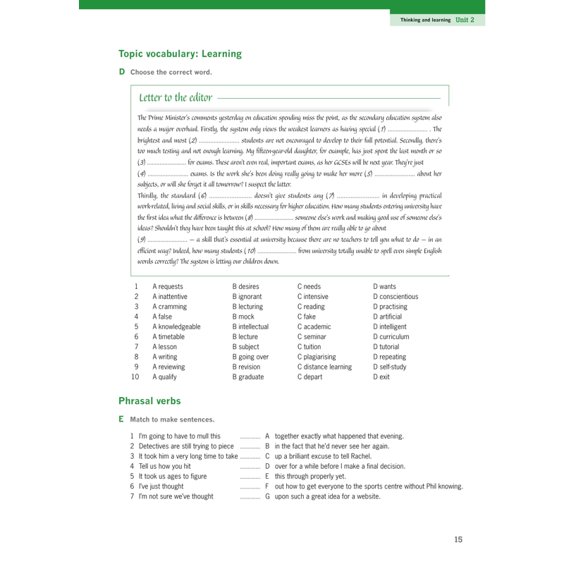 Destination C1&C2 Grammar & Vocabulary With Answer Key on McBooks App ( KDA TB 2025)