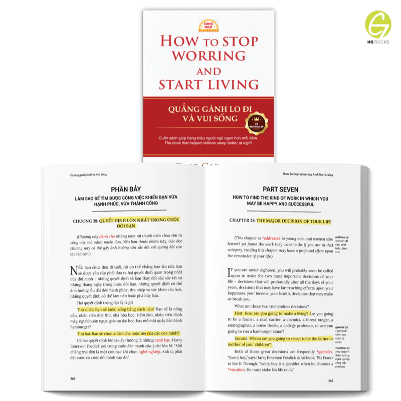 Quẳng Gánh Lo Đi Và Vui Sống - How to Stop Worring and Start Living ( Song Ngữ Anh-Việt )