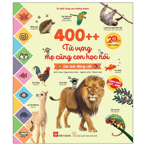 400++ Từ Vựng Mẹ Cùng Con Học Nói - Các Loài Động Vật (Song Ngữ Việt - Anh)