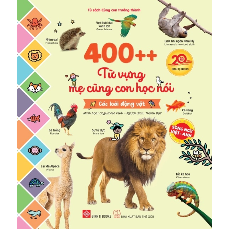 400++ Từ Vựng Mẹ Cùng Con Học Nói - Các Loài Động Vật (Song Ngữ Việt - Anh)