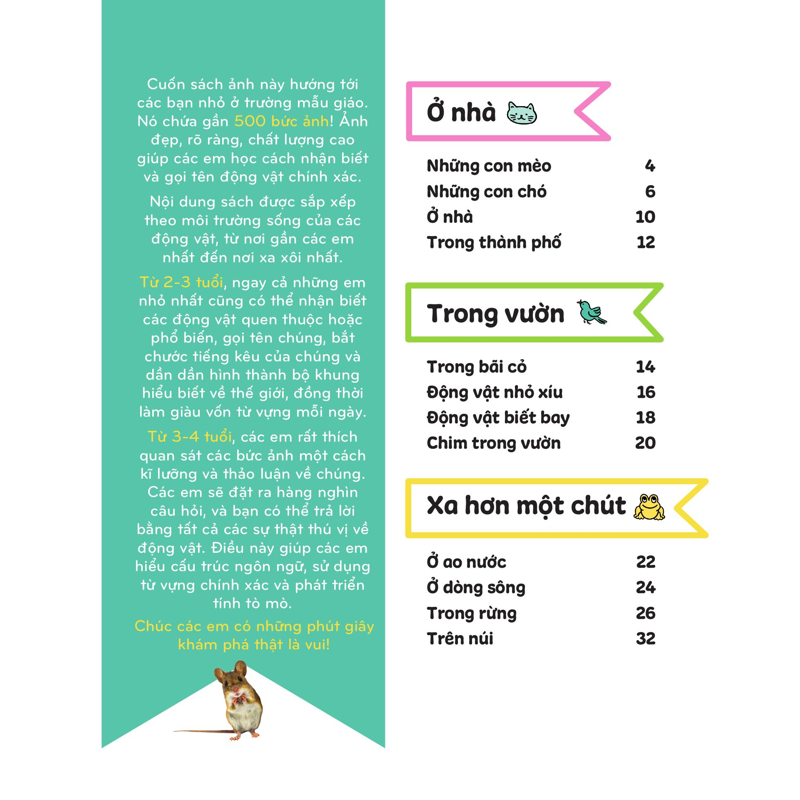 400++ Từ Vựng Mẹ Cùng Con Học Nói - Các Loài Động Vật (Song Ngữ Việt - Anh)