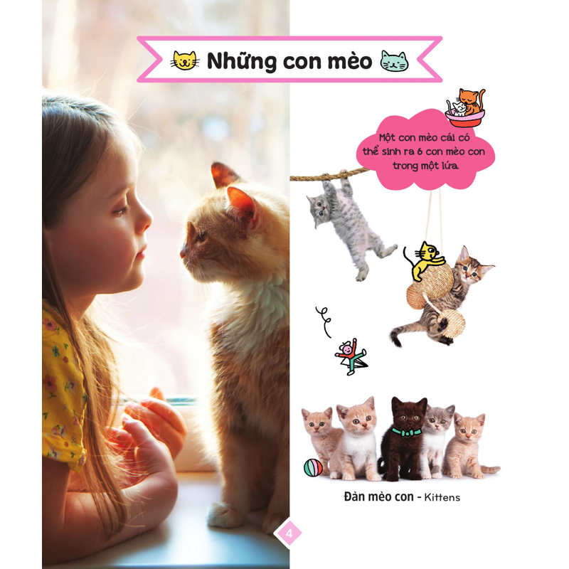 400++ Từ Vựng Mẹ Cùng Con Học Nói - Các Loài Động Vật (Song Ngữ Việt - Anh)
