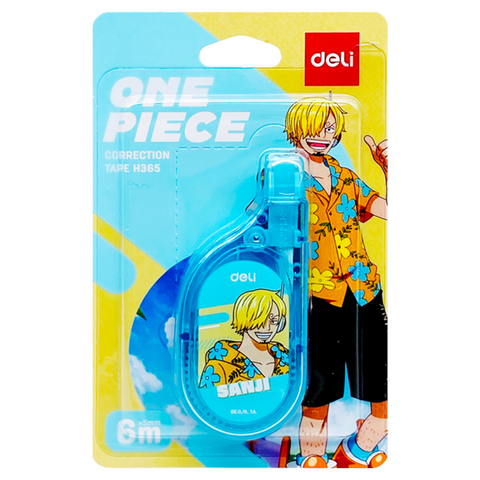 Deli - Bút Xóa Băng One Piece Nhiều Màu 5mm x 6m EH365 (Giao mẫu ngẫu nhiên)