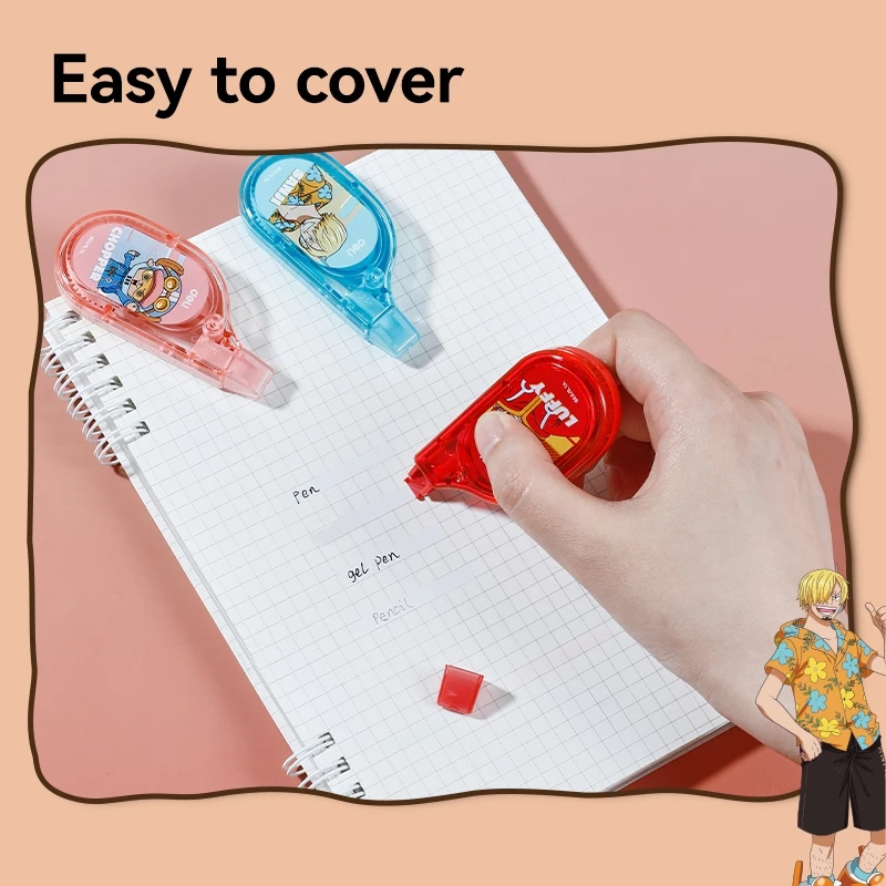 Deli - Bút Xóa Băng One Piece Nhiều Màu 5mm x 6m EH365 (Giao mẫu ngẫu nhiên)