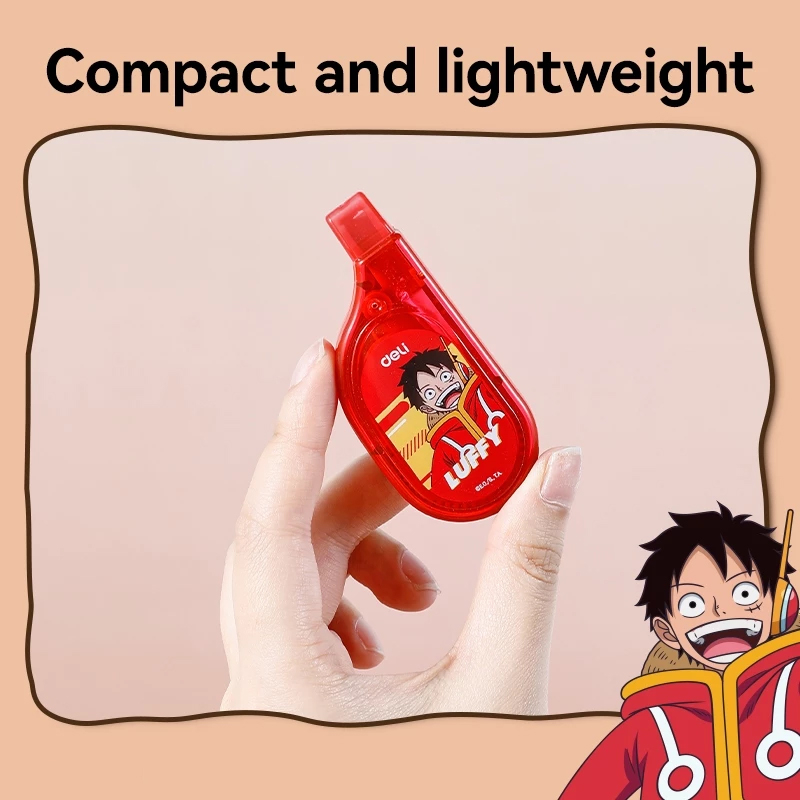 Deli - Bút Xóa Băng One Piece Nhiều Màu 5mm x 6m EH365 (Giao mẫu ngẫu nhiên)