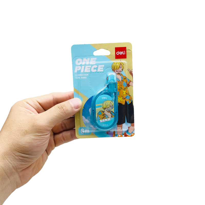 Deli - Bút Xóa Băng One Piece Nhiều Màu 5mm x 6m EH365 (Giao mẫu ngẫu nhiên)