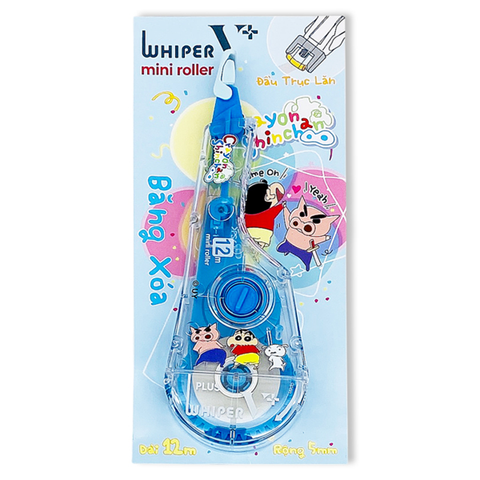 Plus - Băng Xóa V+ Mini Roller Shinchan - Xanh Dương 100-V065