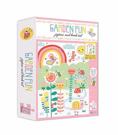 Jigsaw & Book Set: Garden Fun