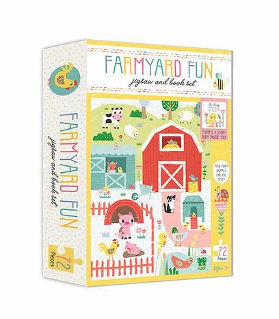 Jigsaw & Book Set - Farmyard Fun