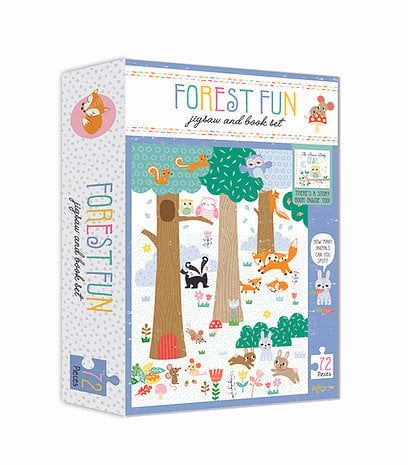Jigsaw & Book Set: Forest Fun