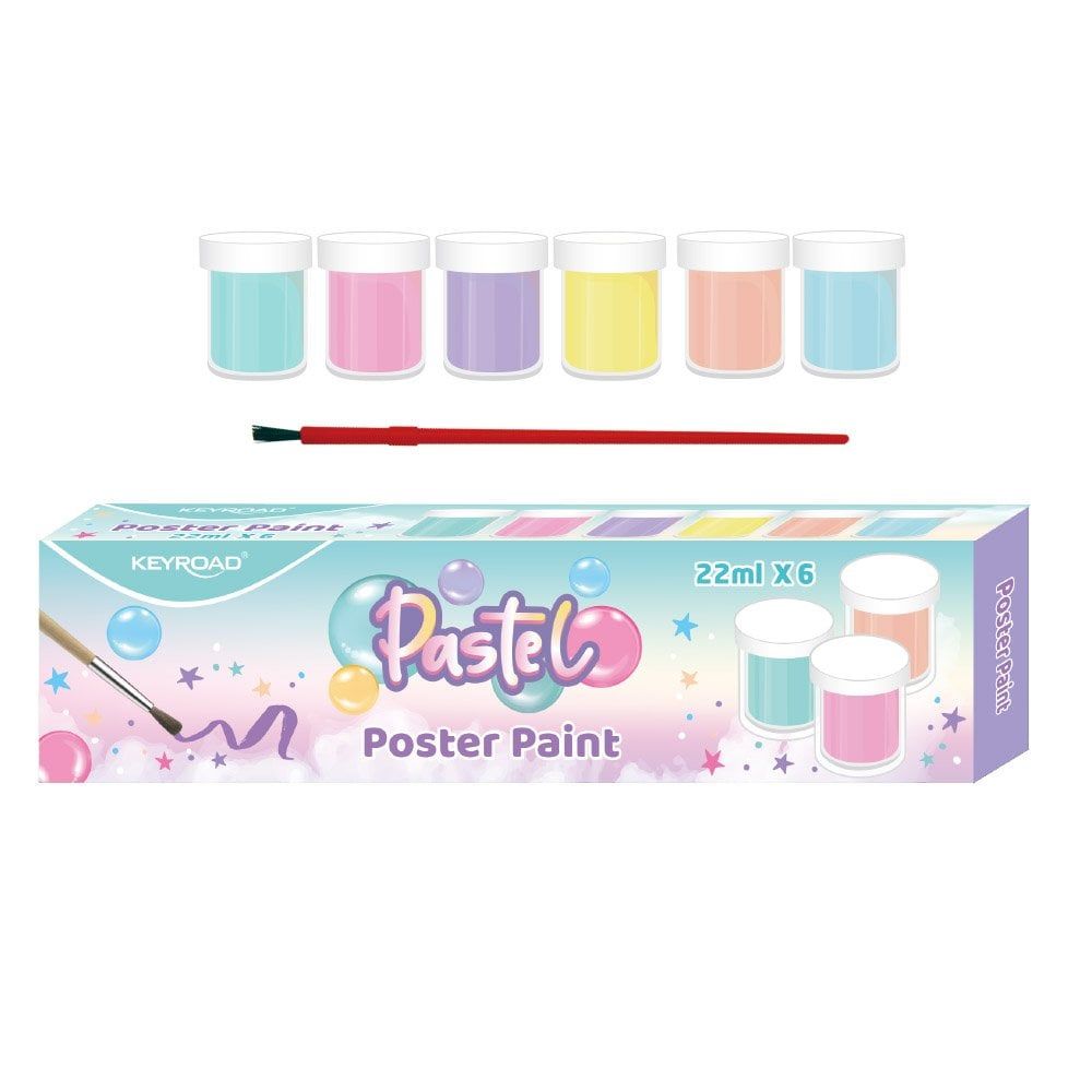 Bộ Màu Nước Pastel 6 Màu Kèm Cọ 22ml Kr972427