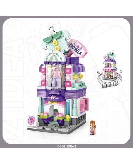 Đồ Chơi Lắp Ráp Cửa Hàng Quần Áo 377pcs 1648