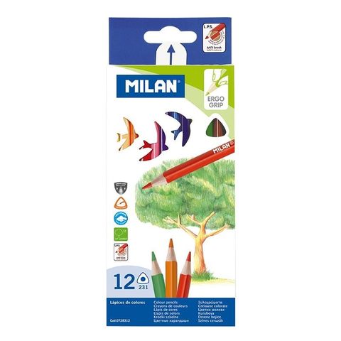 Hộp 12 Viết Chì Màu Cây Milan 0728312