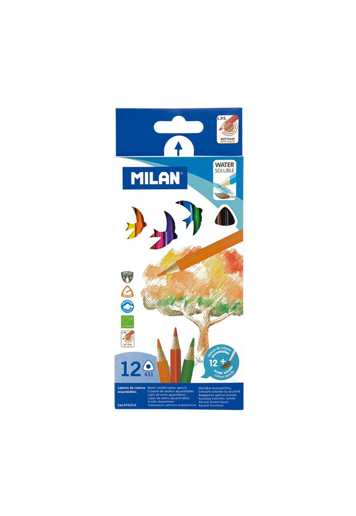Viết chì màu Milan 12 cây 0742312