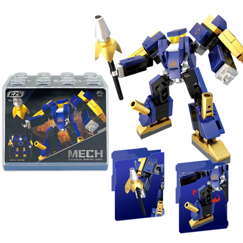 CZS-2208-16 - Bộ Lắp Ráp Mini Mecha – Biệt Đội Người Máy Nhí (Giao Mẫu Ngẫu Nhiên)