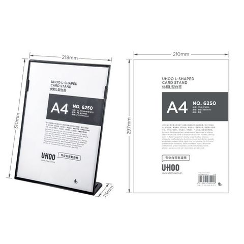 Kệ Mica Để Bàn A4l Uhoo Đen 6250 (Thnk094)