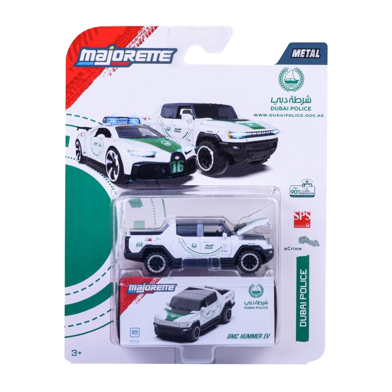 Majorette 8503101000b47 Xe Mô Hình Dubai Police Deluxe GMC Hummer Ev (Simba)