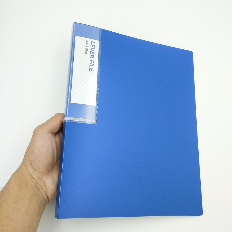Plus - Bìa 1 Kẹp Lever File DCM Premium(xanh Dương) 82-V137C
