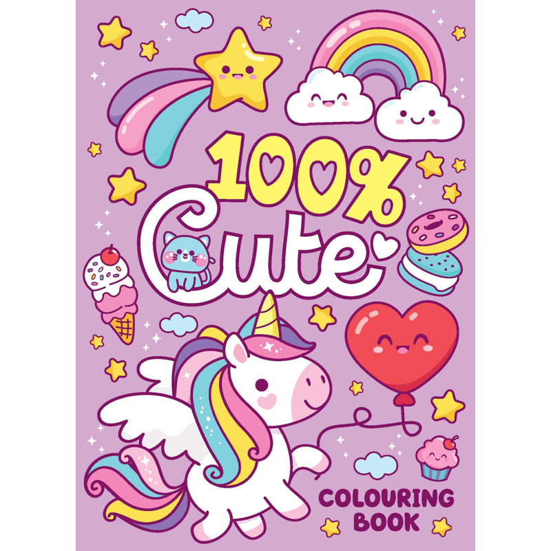 100% Cute - Colouring Book