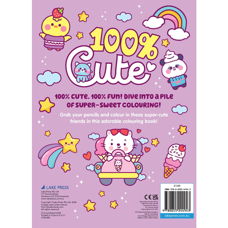 100% Cute - Colouring Book