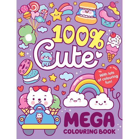100% Cute - Mega Colouring Book