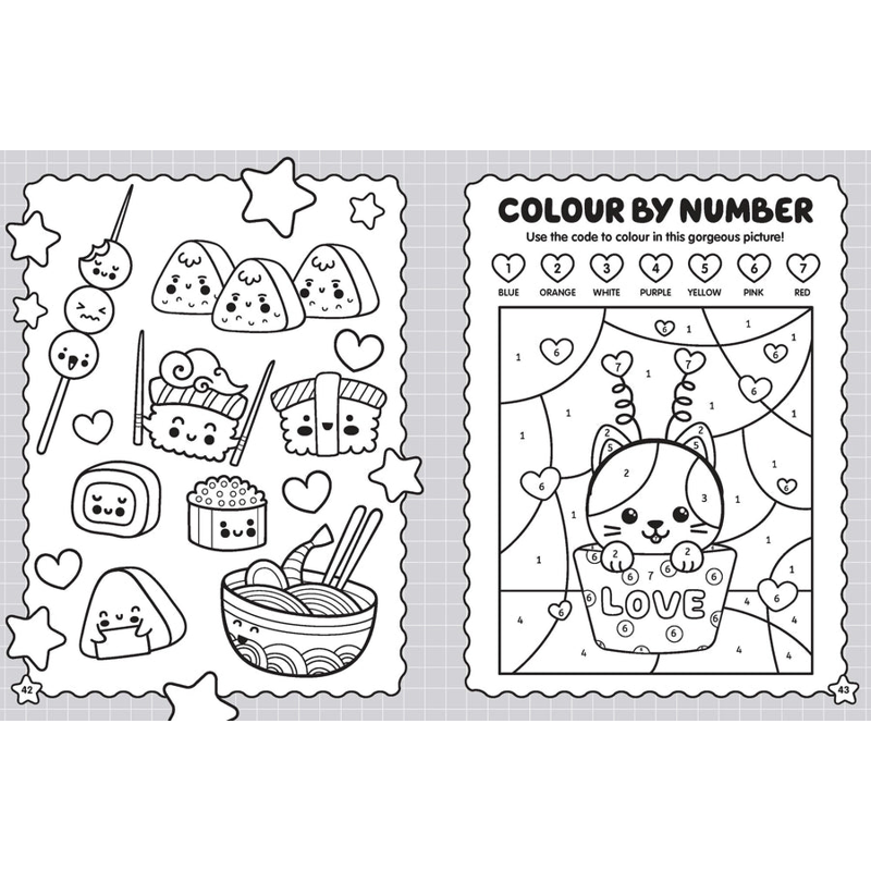 100% Cute - Mega Colouring Book