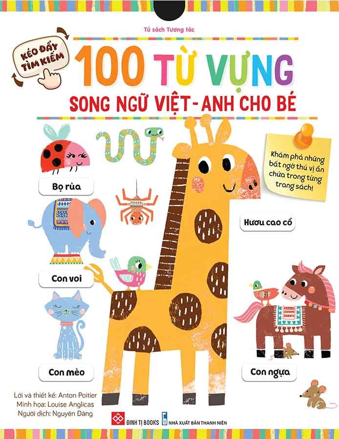 Kéo Đẩy Tìm Kiếm - 100 Từ Vựng Song Ngữ Việt-Anh Cho Bé