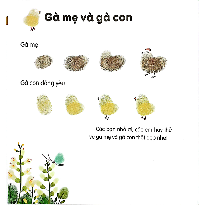 100++ Ý Tưởng Sáng Tạo Vẽ Tranh Bằng Vân Tay - Động Vật