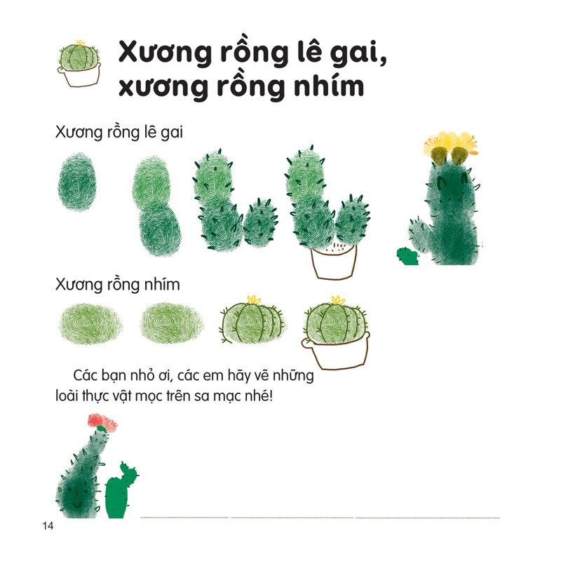 100++ Ý Tưởng Sáng Tạo Vẽ Tranh Bằng Vân Tay - Thực Vật