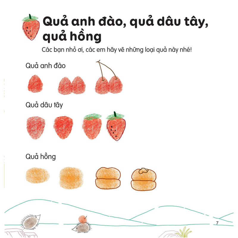 100++ Ý Tưởng Sáng Tạo Vẽ Tranh Bằng Vân Tay - Thực Vật
