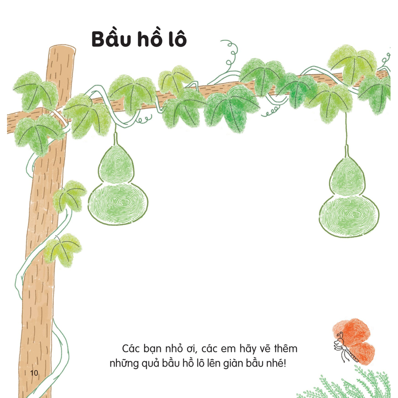 100++ Ý Tưởng Sáng Tạo Vẽ Tranh Bằng Vân Tay - Thực Vật