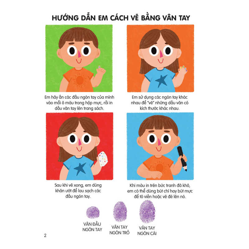 100++ Ý Tưởng Sáng Tạo Vẽ Tranh Bằng Vân Tay - Trong Vườn