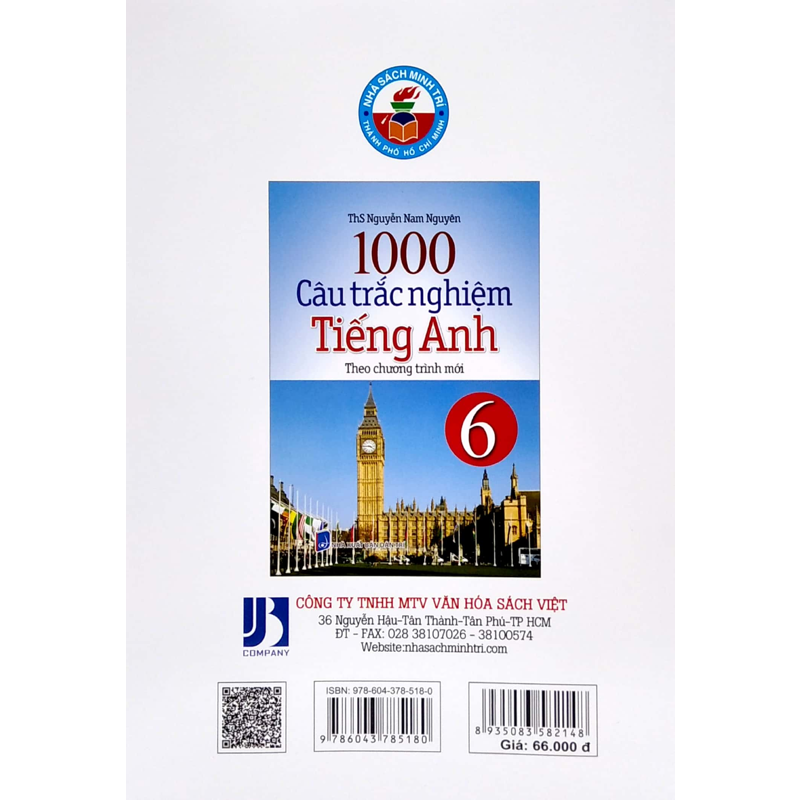 1000 Câu Trắc Nghiệm Tiếng Anh 6 ( Chương Trình Mới )