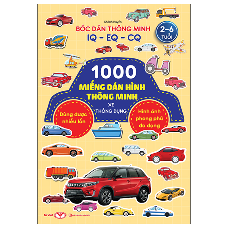 1000 Miếng Dán Hình Thông Minh - Siêu Xe