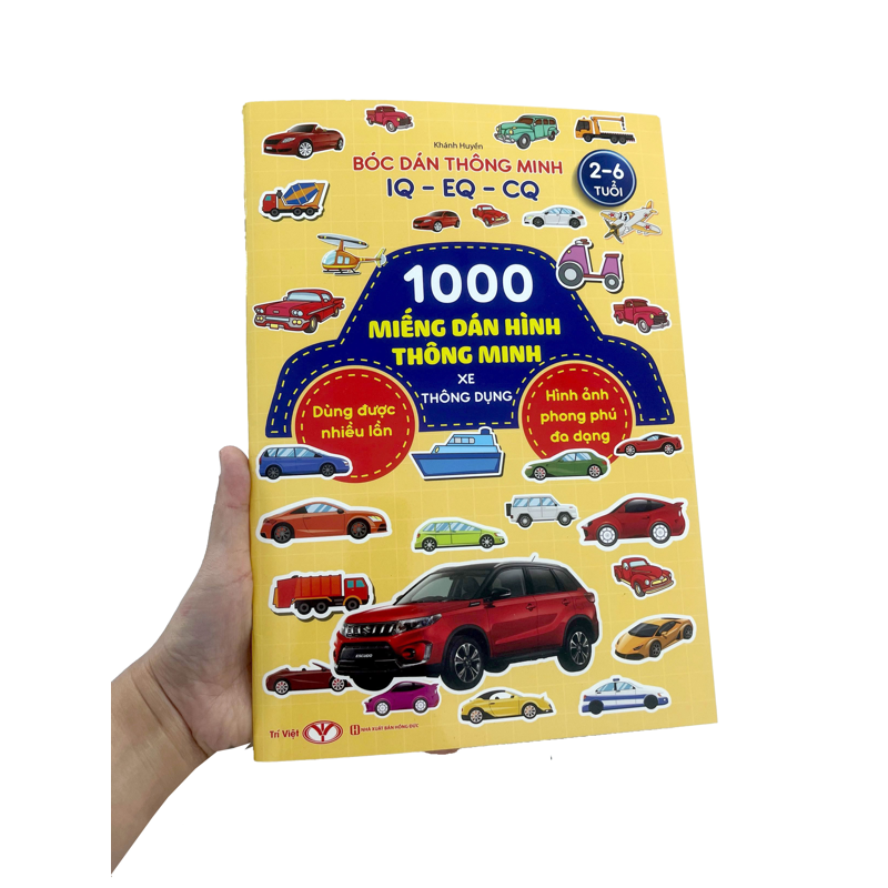 1000 Miếng Dán Hình Thông Minh - Xe Thông Dụng