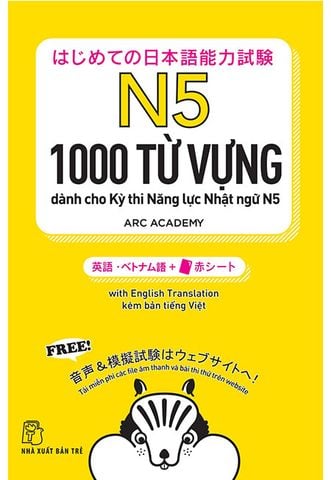 1000 Từ Vựng Dành Cho Kỳ Thi Năng Lực Nhật Ngữ N5