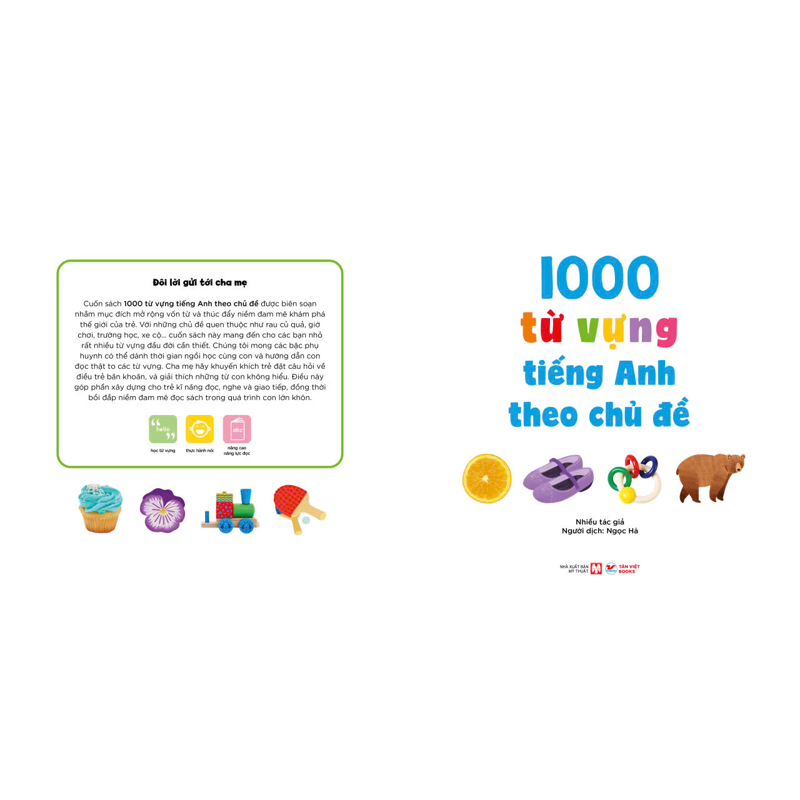 1000 Từ Vựng Tiếng Anh Theo Chủ Đề -Cho Bé Từ 3-6 Tuổi