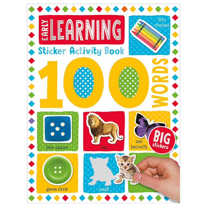 100 Words Early Learning Words Sticker Activity