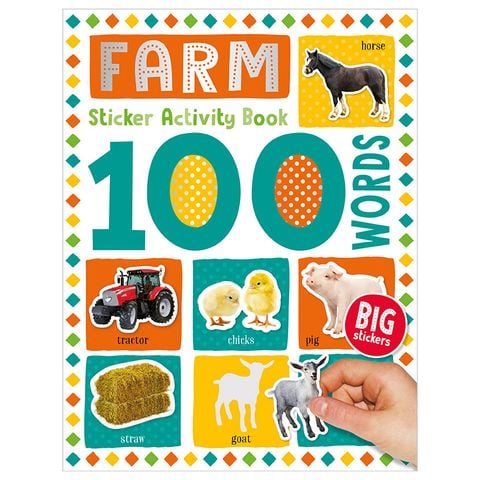 100 Words Farm Sticker Activity Book