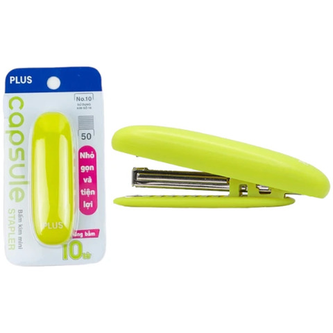 Bấm Kim Mini Số 10 Plus 210-V017 - Màu Xanh Lá