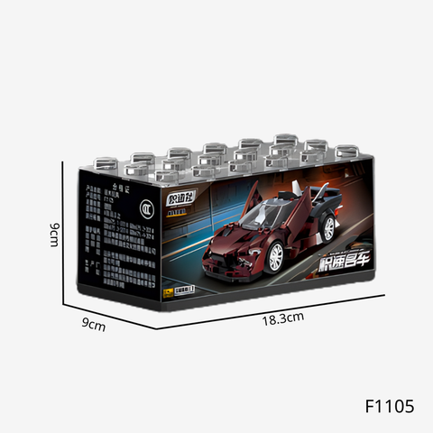 CZS-F1105- Lắp Ráp Mô Hình Xe Ô Tô (Kèm Hộp Trưng Bày Mica)