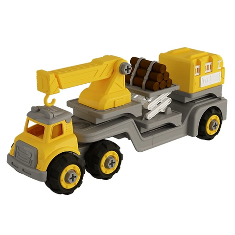 Vecto Diy 3 Trong 1 - Xe Cẩu, Xe Chở Gỗ, Xe Dụng Cụ Ok1029 (0065-Vat)-Vta 712