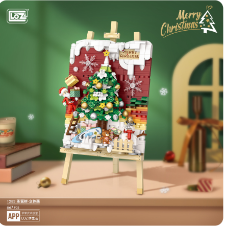 Đồ Chơi Lắp Ráp Tranh Cây Giáng Sinh 667Pcs 1283