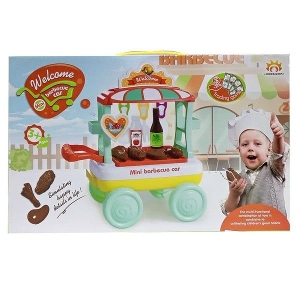 Đồ Chơi Xe Đẩy Bán Đồ Nướng BBQ VBC-3307
