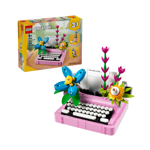 Lego Creator Lắp Ráp Máy Đánh Chữ Và Hoa 31169 (Vta)