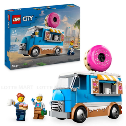 Lego City Lắp Ráp Xe Bánh Donut Di Động 60452 (Vta)
